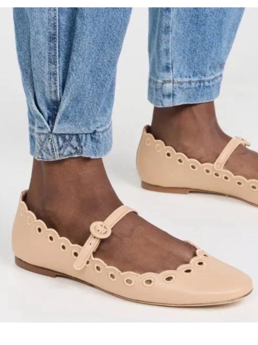 Larroude Blair Broderie flats